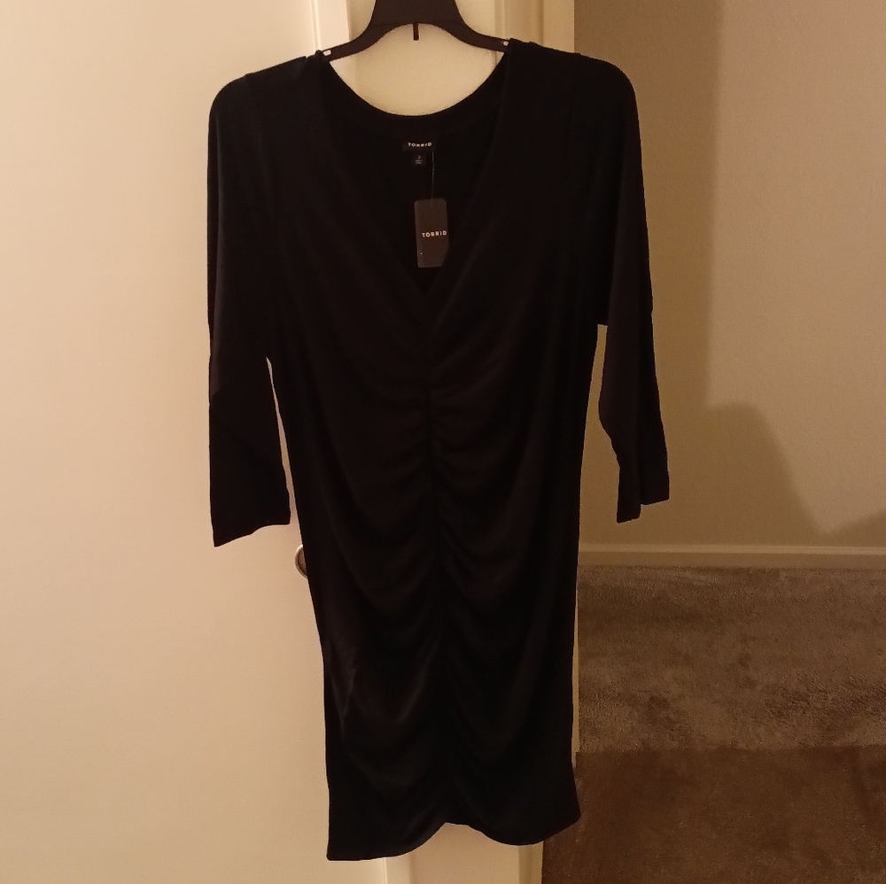 NWT 3X Torrid Mini Jersey Bodycon Dress Long Sleeve- Black Sz 3X(22/24) … - Picture 6 of 12